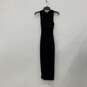 Zara Womens Black Knitted V-Neck Sleeveless Pullover Maxi Dress Size Small image number 1