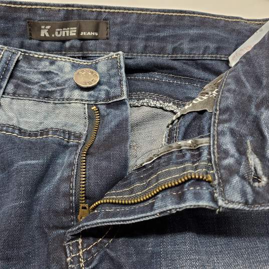 K&M Kosmo One Cotton Blue Jeans Men's 32X34 image number 3