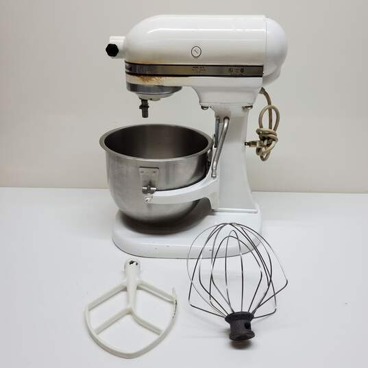 KitchenAid K5-A White Stand Mixer image number 1