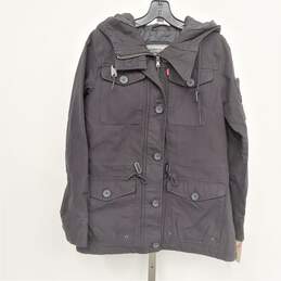 Levi Strauss & Co NWT Hoodie 4-Pocket Field Jacket - Black w/ Lining / Womens XS