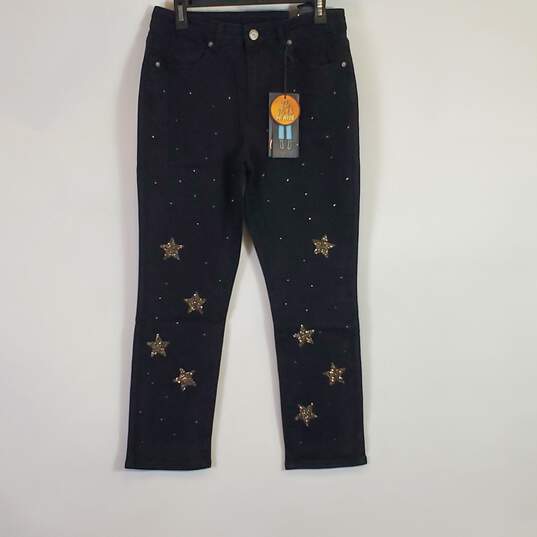 Copper Flash Women Black Star Jeans Sz 6 NWT image number 1