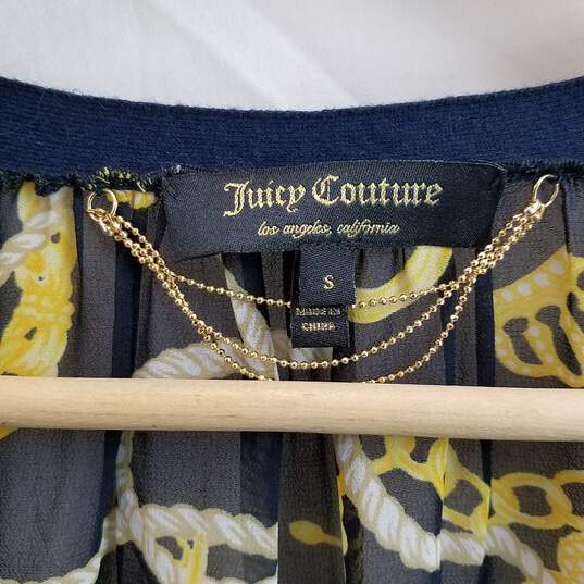 Juicy Couture Women's Blue Cotton Charm D'Or Cardigan Size S image number 3