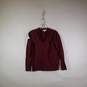 Mens Knitted Long Sleeve V-Neck Pullover Sweater Size Medium image number 1