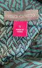 Vince Camuto Womens Green Black Abstract Short Sleeve Pullover Blouse Top Size S image number 5