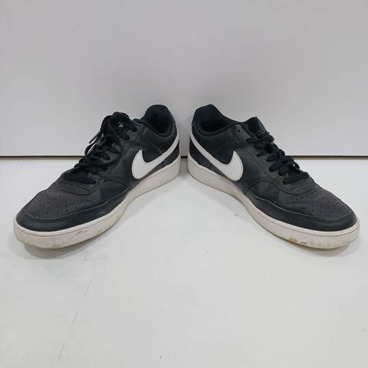 Nike Men's Black Court Vision Low Top Sneakers Size 9 image number 2