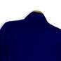 Mens Blue Mock Neck Long Sleeve Thumb Hole Pullover T-Shirt Size S image number 4