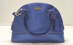 COACH Purple Leather Mini Dome Zip Crossbody Bag
