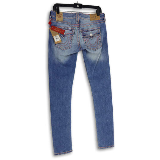 NWT Womens Blue Denim Stretch 5-Pocket Design Skinny Leg Jeans Size 30 image number 2