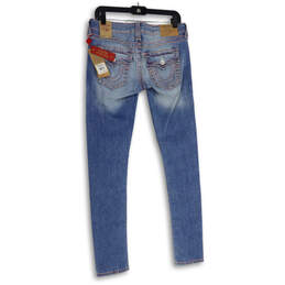 NWT Womens Blue Denim Stretch 5-Pocket Design Skinny Leg Jeans Size 30 alternative image