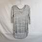 Wm LNA Gray High Low Tunic Top Rayon/Polyester Blend Sz XS image number 1