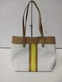 Women's White & Brown Leather Michael Kors Purse image number 1