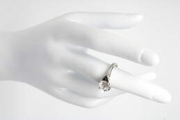 Sterling Silver Black Diamond Accent White Sapphire Ring Size 5.5 - 2.9g alternative image