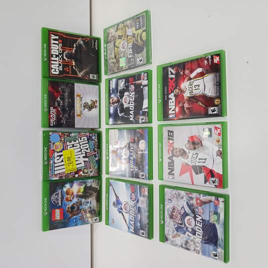 Lot of 11 Assorted Xbox One Video Games image number 1