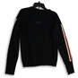 Womens Black Round Neck Long Sleeve Pullover Sweatshirt Size Medium image number 2