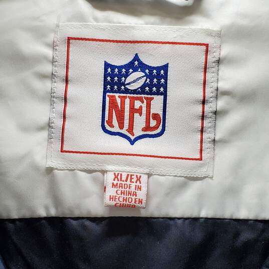NFL Team Apparel Reebok New England Patriots SI Windbreaker Zip Up Sz XL image number 3