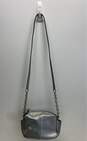 Coach Campebell Turnlock Leather Small Crossbody Silver image number 2
