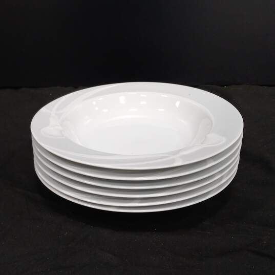 Set of 6 Mikasa Classic Flair Gray Fine China Soup Bowls image number 1