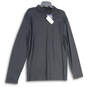 NWT Mens Black Long Sleeve Mock Neck Activewear Golf T-Shirt Size XL image number 1