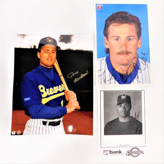 5 Milwaukee Brewers Autographed Photos image number 3