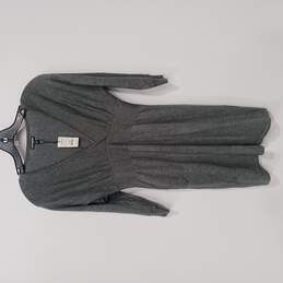 Express Gray V-Neck Sweater Dress Women's Size XS