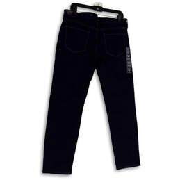 NWT Womens Blue Denim Dark Wash Pockets Stretch Ankle Skinny Jeans Sz 14/32 alternative image