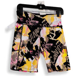 NWT Womens Multicolor Printed Elastic Waist Pull-On Biker Shorts Size M alternative image