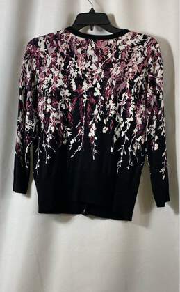 White House Black Market Womens Multicolor Floral Cardigan Sweater Size Medium alternative image