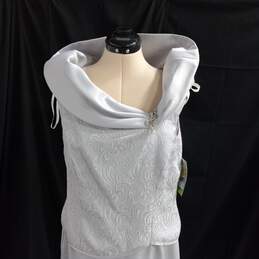 Patra Silver Sleeveless Long Dress/Gown Size 14 NWT alternative image