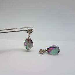 Sterling Silver Asst. Gemstone 2 Pendant & 2p Earrings Bundle 4pcs 17.9g alternative image