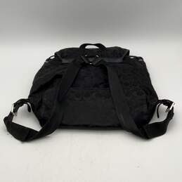 Coach Womens Black Monogram Adjustable Shoulder Strap Backpack Purse alternative image