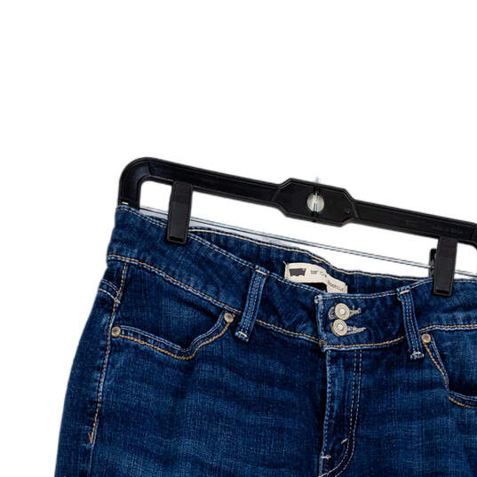Womens Blue 529 Denim Medium Wash Pockets Curvy Bootcut Jeans Sz 30x32 image number 3