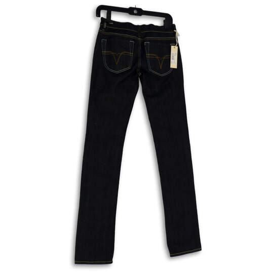 NWT Womens Blue Denim Dark Wash Straight Leg Jeans Size W27 L34 image number 4