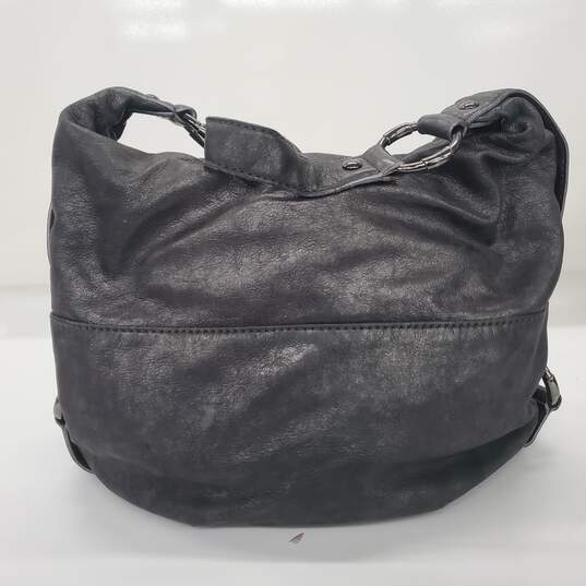 Michael Kors Black Leather Hobo Hand Bag image number 4