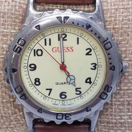 Guess 36mm Case Vintage Stainless Steel Watch