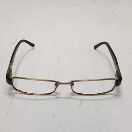 Versace Slim Bronze Rectangular Eyeglasses Frame alternative image