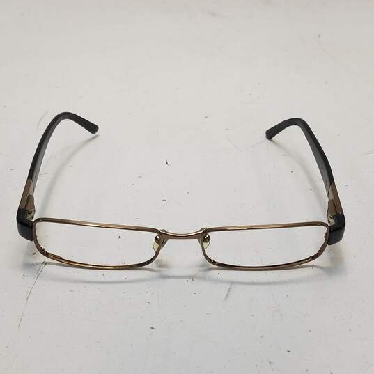 Versace Slim Bronze Rectangular Eyeglasses Frame image number 2
