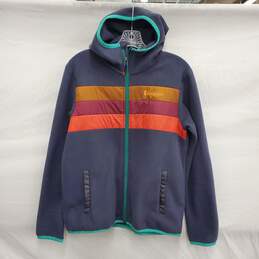 Cotopaxi WM's Teca Full Zip Blue Stripe Fleece Hoodie Size M
