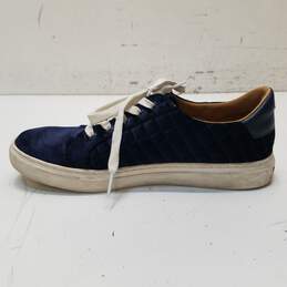 Kate Spade Fleet Navy Blue Velvet Quilted Lace Up Sneakers Women's Size 7 B alternative image