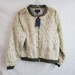 Anthropologie Skies Are Blue Full Zip Faux Fur Jacket NWT Size S