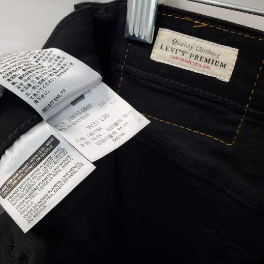 Mn Levi Stauss & Co. Black Slim Jeans Sz W31 L30 image number 3