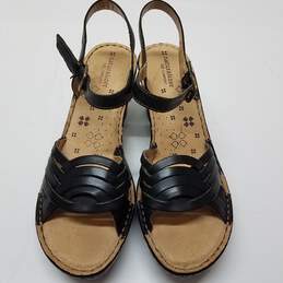 Naturalizer ‘MARTHA’ Wedge Sandals Black Size US 11W alternative image