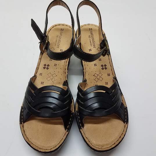 Naturalizer ‘MARTHA’ Wedge Sandals Black Size US 11W image number 2