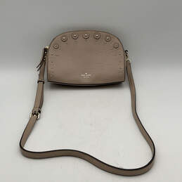 Womens Pink Leather Adjustable Strap Zipper Crossbody Bag Purse alternative image
