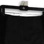 Womens Black Flat Front Elastic Waist Back Zip Straight & Pencil Skirt Sz 6 image number 3