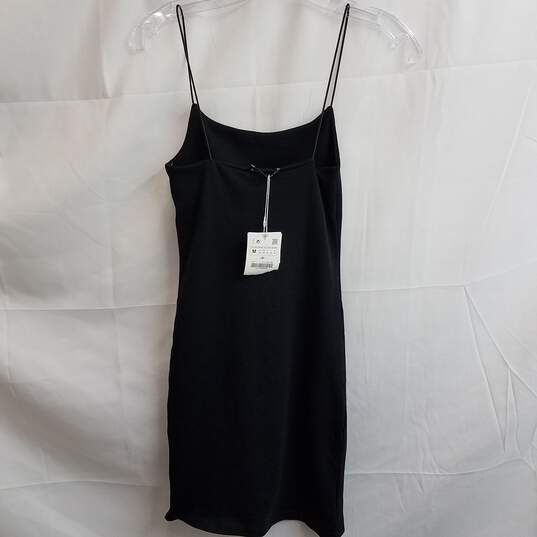 Zara Black Mini Tank Bodycon Dress Size M image number 2
