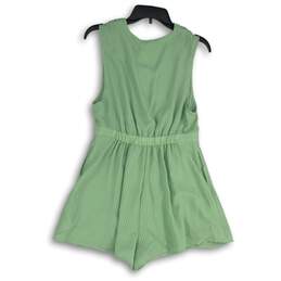 NWT Urban Outfitters Womens Green Check Sleeveless One-Piece Romper Size M alternative image