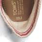 Toms Classic Rope Slip On Shoes Red 8.5 image number 8