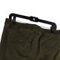 Womens Green Flat Front Pockets Regular Fit Skinny Leg Ankle Pants Size 18 image number 4