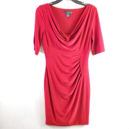 Lauren Ralph Lauren Women Red Dress Sz 6