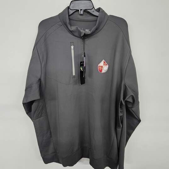 49ers Antigua Gray Pullover image number 1